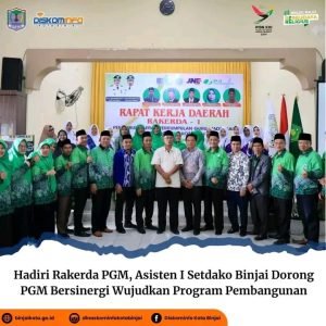 Hadiri Rakerda PGM, Asisten I Setdako Binjai Dorong PGM Bersinergi Wujudkan Program Pembangunan