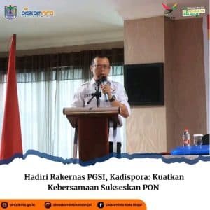 Hadiri Rakernas PGSI, Kadispora: Kuatkan Kebersamaan Sukseskan PON