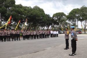 Wakapolres Langkat Pimpin Pengamanan Pengundian Nomor Urut Calon Bupati dan Wakil Bupati Langkat