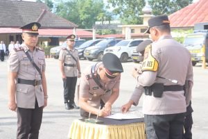 Kapolres Madina Pimpin Sertijab Pejabat Utama dan Kapolsek