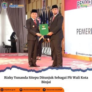 Rizky Yunanda Sitepu Ditunjuk Sebagai Plt Wali Kota Binjai