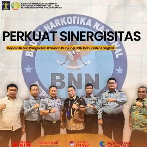 Perkuat Sinergi, Kepala Rutan Pangkalan Brandan Jalin Koordinasi dengan BNN Kabupaten Langkat