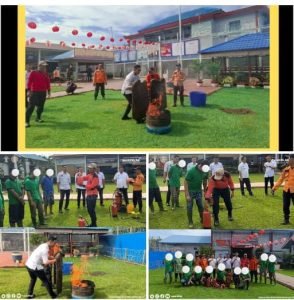 Lapas Binjai Gelar Sosialisasi dan Simulasi Penanggulangan Kebakaran untuk Mitigasi Risiko Bencana