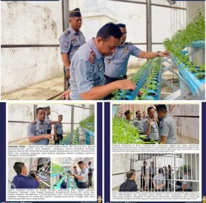 Kepala Rutan Tanjung Pura Tinjau Program Budidaya Hidroponik untuk Pembinaan Warga Binaan