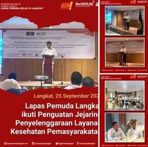 Lapas Pemuda Langkat Kanwil Kemenkumham Sumut ikut Penguatan Jejaring Penyelenggaraan Layanan Kesehatan Pemasyarakatan