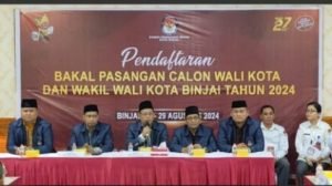 Pendaftaran Pasangan Calon Wali kota dan Wakil Wali kota Binjai Sudah ditutup