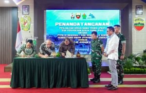 Penandatanganan Perjanjian Kerja Sama Teknis (PKST) antara PTPN IV dan TNI AD Kodam Bukit Barisan