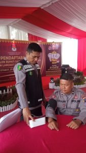 Seksi Dokkes Polres Langkat Laksanakan Pemeriksaan Kesehatan Personil yang terlibat Operasi Mantap Praja Toba 2024