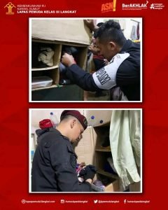 Deteksi Dini Gangguan Kamtib, Lapas Pemuda Langkat Gelar Razia Kamar Hunian