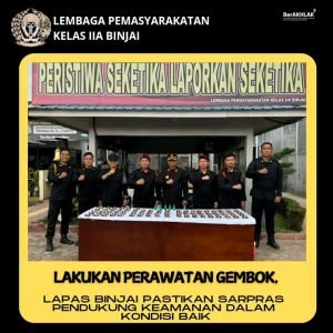 Lapas Kelas IIA Binjai Rutin Pemeliharaan Sarana Pendukung Keamanan
