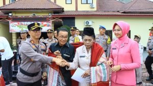 Pelepasan Purna Bhakti Tiga Personil Polres Samosir Berlangsung Khidmat