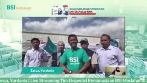 BSI Maslahat Gelar Livestreaming Pelepasan Truk Bantuan Langsung ke Palestina