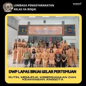 Pertemuan Rutin Dharma Wanita Persatuan Lapas Kelas IIA Binjai