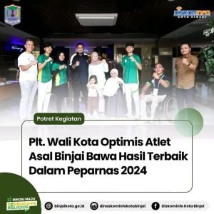 Plt. Wali Kota Optimis Atlit Asal Binjai Bawa Hasil Terbaik Dalam Peparnas 2024