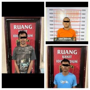Polres Binjai ciduk tiga orang pelaku pencurian kekerasan