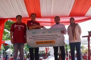 BSI Maslahat dan BSI Berikan Bantuan Layanan Kesehatan di HUT 101 RS Hasan Sadikin Bandung