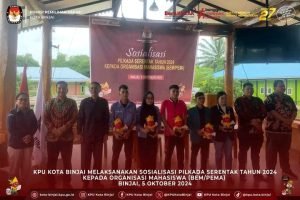 KPU Kota Binjai melaksanakan Sosialisasi Pilkada Serentak Tahun 2024