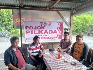 Polsek Onanrunggu Ciptakan Pilkada Damai, Aman di Samosir