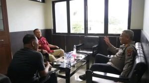 Terus Tingkatkan Sinergitas, Kepala Lapas Narkotika Langkat Menerima Kunjungan Kapolsek Hinai