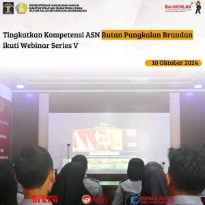 Tingkatkan Kompetensi ASN Rutan Pangkalan Brandan ikuti Webinar Series V
