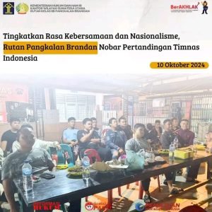 Tingkatkan Rasa Kebersamaan dan Nasionalisme, Rutan Pangkalan Brandan Nobar Pertandingan Timnas Indonesia