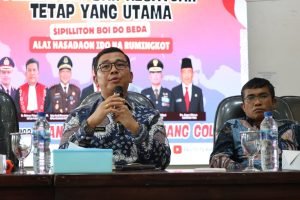 Pjs Bupati Toba Ajak Jurnalis Dorong Partisipasi Masyarakat, Tangkal Hoaks, dan Ciptakan Berita Berimbang jelang Pilkada.