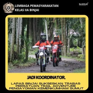 Lapas Binjai Mensukseskan Trabas persatuan Trial Adventure Pengayoman Kemenkumham Sumut