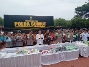 Polda Sumut Tangkap105 Jaringan Narkoba, dan Seorang Wanita Cantik