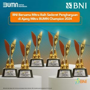 BNI dan Mitranya Raih Sederet Penghargaan di Ajang Mitra BUMN Champion 2024