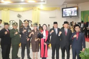 Kapolres Langkat Hadiri Pelantikan Anggota DPRD Periode 2024-2029