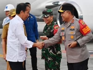 Kapolda Sumut Sambut KunKer Sekaligus Dampingi Presiden Jokowi di Sumut ,Resmikan Proyek Strategis Nasional,,