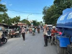 Polda Sumut Jaga Ketat Kegiatan Kampanye Blusukan Paslon Gubsu di Tanjungbalai