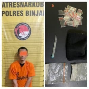 Seorang residivis sembunyikan sabu-sabu di rak TV rumahnya, diciduk satnarkoba polres Binjai