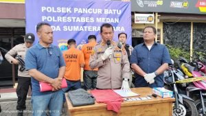 Dua Pencuri Sepeda Motor Ditangkap Polsek Pancur Batu, Salah Satunya Ditembak