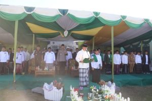 Hadiri Upacara Hari Santri Nasional, Ini Pesan Kaplres Langkat