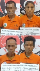 Polres Pelabuhan Belawan Bongkar Sarang Narkoba, 4 Pelaku Ditangkap
