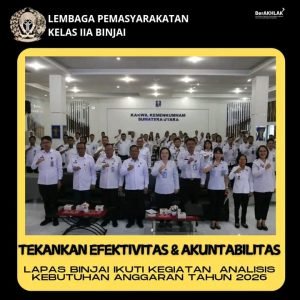LAPAS BINJAI IKUTI KEGIATAN ANALISIS KEBUTUHAN ANGGARAN TAHUN 2026