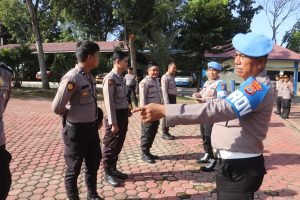 Kunjungan Tim Bid Propam Polda Sumut, Laksanakan Gaktiplin Terhadap Personil Polres Langkat