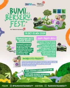 Telkom Ajak Masyarakat Lestarikan Lingkungan Lewat Kompetisi Bumi Berseru Fest