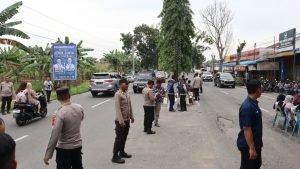 Polres Langkat Gelar Pengamanan Kampanye Pertemuan Terbatas dan Dialog Calon Gubernur Sumut