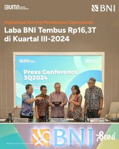Laba BNI Tembus Rp16,3 Triliun di Kuartal III-2024