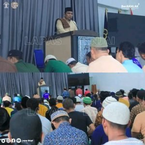 Sholat Jumat Berjamaah, Bangun Mental Spiritual WBP Lapas Binjai Jadi Lebih Baik