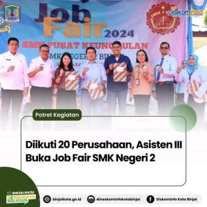 Diikuti 20 Perusahaan, Asisten III Buka Job Fair SMK Negeri 2