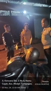 Polsek Medan Tuntungan Menyampaikan Pesan Kamtibmas Ke Warga Namo Gajah