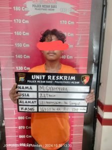 Personil Reskrim Polsek Medan Baru Tangkap Pelaku Curanmor di Jalan Jamin Ginting