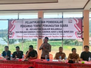 Polres Samosir Tetap Hadiri Pelantikan dan Pembekalan Pengawas TPS Pilkada
