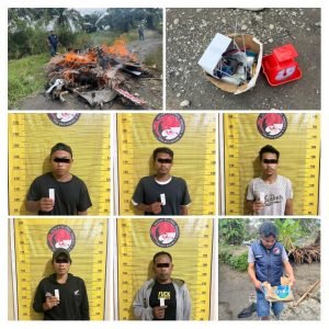 Grebek barak narkoba, Lima orang pria diamankan oleh satres narkoba polres Binjai