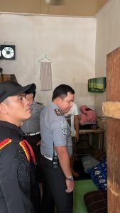 Kepala Kesatuan Pengamanan Rutan Kelas I Medan Kontrol dan Sapa Warga Binaan