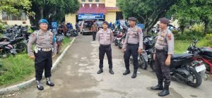 Pengamanan kampanye pertemuan terbatas pasangan calon Bupati dan wakil Bupati Langkat