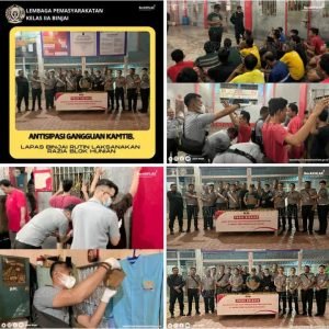 Lapas Binjai Rutin Laksanakan Razia Blok Hunian